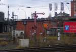 Aufgestellte aber ungenutzte Signale in Hamburg Hbf; 22.11.2010