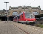 Der Schleswig-Holstein-Express nach Flensburg steht am 22. August 2012 im Hamburger Hbf.