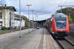 HAMBURG, 17.04.2016, Doppelstock-Steuerwagen mit RB81 nach Bad Oldesloe im Bahnhof Hamburg-Wandsbek