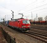 DB Cargo 193 314-2 beim Rangieren am 02.03.19 in Hanau Hbf. Am 02.03.19 musste DB Cargo 193 314-2 einen defekten Wagen aus ihrem Zug her raus Rangieren