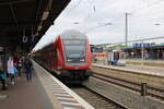 D-DB 50 80 86-35 033-9 DBpbzfa 763.0 als RE 4514 von Frankfurt (M) Hbf nach Fulda, am 05.07.2024 in Hanau Hbf.