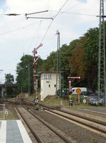 Flügelsignal auf HP2 am 01.09.16 in Hanau Hbf 