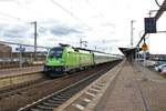 MRCE/Dispolok Flixtrain ES 64 U2-505 (182 505-8) mit dem FLX32621 in Hanau Hbf am 09.02.19