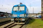 PRESS Siemens Vectron DualMode 248 105-9 abgestellt in Hanau Hbf Südseite am 04.02.23 vom einem Gehweg aus fotografiert