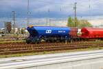 Wascosa K+S Kaliwagen am 29.04.23 in Hanau Hbf vom Bahnsteig aus fotografiert