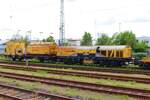 Schweerbau Schleifzug am 06.05.23 in Hanau Hbf vom Bahnsteig aus fotografiert