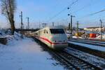 DB Fernverkehr ICE1 (401 xxx) am 20.01.24 in Hanau Hbf 