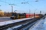 Beacon Rail Siemens Vectron X4-E 861 (193 861) am 20.01.24 in Hanau Hbf 