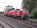 Zwei BR 294 in Hanau Hbf am 28.08.10