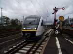 VT 304 alias Desiro (BR642) der HLB/Kahlgrundbahn am 07.11.13 in Hanau Hbf 