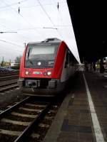 VIAS Itino VT 117 (BR 615) steht am 25.11.13 in Hanau Hbf  