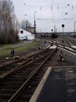 Weichenstraße am 07.12.13 in Hanau Hbf 