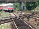 Weichenstraße am 17.07.14 in Hanau Hbf 