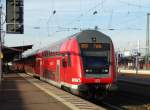 DB Regio Doppelstocksteuerwagen am 28.12.15 in Hanau Hbf als RE50 nach Fulda