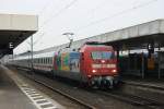 101 037 am 28.01.2012 mit dem IC2440 in Hannover HBF.