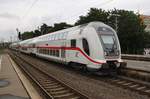 D-DB 50 80 86-81 867-3 verlässt am 5.8.2017 mit dem IC2038 von Leipzig Hauptbahnhof nach Emden Hauptbahnhof den Hannoverschen Hauptbahnhof.