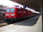 143-326 mit einer RB nach Wolfsburg am 2.5.08 in Hannover HBF