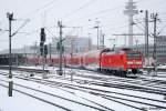 146 129 mit einem RE aus Norddeich in Hannover HBF am 13.2.2010.