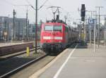 Hier 111 142-6 mit RE14210 von Braunschweig Hbf.