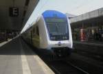 Hier ME80841 von Uelzen nach Gttingen, bei der Ausfahrt am 7.4.2010 aus Hannover Hbf.