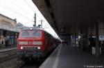 218 447-1 mit dem RE (RE 14307) nach Bad Harzburg in Hannover Hbf.