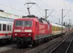 120 502 der DB Systemtechnik Minden steht am 02.