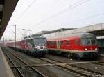 115 509-2 Werbelok  80 Jahre Auto im Zug  in Hannover Hbf am 12.04.2013