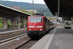 Am 02.10.2017 wird eine RB nach Frankfurt in Heidelberg Hauptbahnhof bereitgestellt.