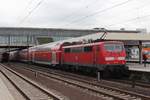 Am 25.10.2017 steht RB15349 aus Frankfurt im Hauptbahnhof Heidelberg.