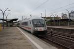 Mit einer Verspätung von 10min erreicht IC2293 nach Stuttgart den Hauptbahnhof Heidelberg.