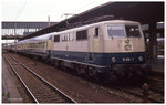 111106 steht hier mit dem FD Schwarzwald am 11.8.1989 um 13.48 Uhr im HBF Heidelberg.