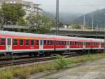 DB Regio N-Wagen (Silberlinge) am 11.10.14 in Heidelberg Hbf von Bahnsteig aus fotografiert 