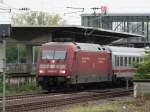 DB Fernverkehr 101 057-8 am 11.10.14 in Heidelberg Hbf  von Bahnsteig aus fotografiert 