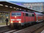 DB Regio 111 197 mit der RB60 nach Frankfurt am Main am 25.10.15 in Heidelberg