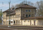 23. April 2013, Bahnhof Hochstadt-Marktzeuln. Hier zweigt die Strecke der Frankenwaldbahn nach Saalfeld von der  Ludwig-Süd-Nord-Bahn  (Lindau - Hof) ab.