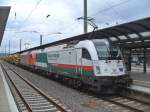 183 701 (Train of Ideas) und BB 1216 901 von RTS sterreich sind mit einen Bauzug am 08.09.2011 in Kaiserslautern  