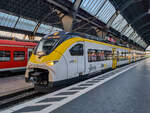 ET 463 091-9 mit dem RE 73 nach Mannheim Hbf steht in Karlsruhe Hbf, 22.07.2023.