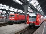 Neben den Fernzgen finden sich natrlich auch zahlreiche Regionalbahnen in Karlsruhe Hbf ein.