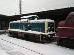 Die BR 211 der Logistic Firma Neubauer in Karlsruhe Hbf.