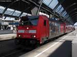 09.03.2011: Die 146 231-6 steht mit dem RE 16389 (Karlsruhe-Offenburg) in Karlsruhe Hbf zur Abfahrt bereit.