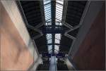 Impressionen Hauptbahnhof Karlsruhe - Aufblick.