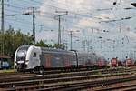 Nachschuss auf NX 462 017, als dieser am Mittag des 22.06.2019 zusammen mit NX 462 018 als RE 5 (Koblenz Hbf - Wesel) am Rangierbahnhof und DB Museum in Koblenz Lützel vorbei in Richtung Andernach fuhren. Rachts ist die 294 873-5 und die 193 339 mit einem gemischten Güterzug, den sie aus Köln gebracht hatte, im Rangierbahnhof zu sehen.