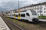 460 017-7  Sinzig  verlässt am 21.06.2021 als RB26 (RB25424)  Mittelrhein-Bahn 	von Mainz Hauptbahnhof nach Köln-Dellbrück den Koblenzer Hauptbahnhof. 