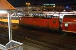 In Koblenz steht die 143 129-5 mit einem RE 1 Zug nach Saarbrücken im Koblenzer Hbf.