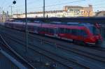 Hamsterbacke 442 206 steht in Koblenz am Bahnsteig, er ist so eben aus dem Moseltal in den Hbf eingefahren. 19.4.2015