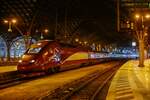 Thalys 4321 in Köln Hbf, Dezember 2022.