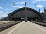 Bahnhofshalle des Klner Hbf (ber die Gleise 2-7) am 13.