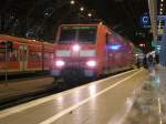 146 025 steht am 13.August 2011 mit dem RE1 nach Hamm(Westf) im Klner Hbf.