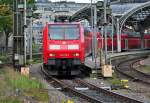 146 022 RE5 nach Emmerich bei der Ausfahrt aus dem Hbf Kln - 18.10.2012