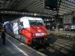 101-070  Die Adler  steht am 25.03.07 am Klner Hbf vor IC 1904 nach Westerland (Sylt) der Lokfhrer hat fr mich das Fernlicht eingeschaltet.